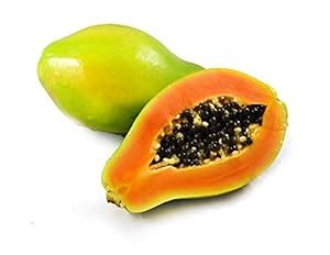 Exotic Dwarf Papaya tree Solo Sunrise Mature height 50 seeds : Amazon ...