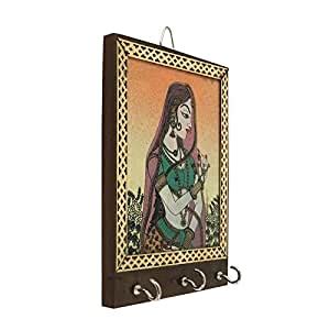 VENDOR STATION Rajasthani Ethnic Wooden Hand Crafted Gemstone Painting ...