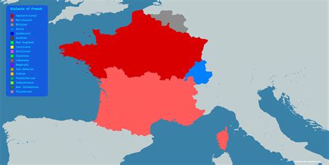 French Dialect Map 的图像结果