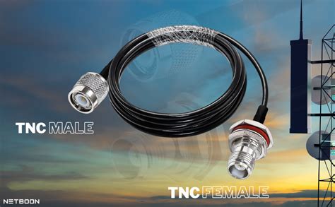 NETBOON Ultra Low Loss HLF 200 Cable with TNC Male to TNC Female Jack ...
