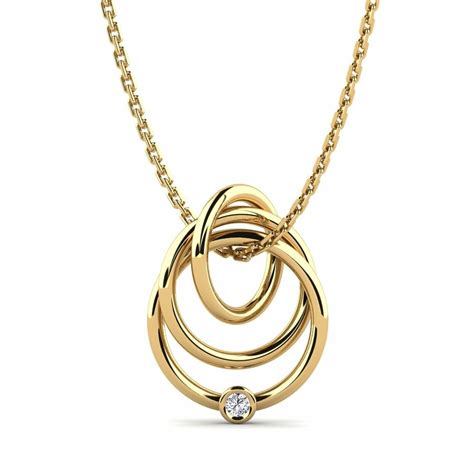 Order Women's Pendant Surin in Round cut 0.025 Carat 14k Yellow Gold ...