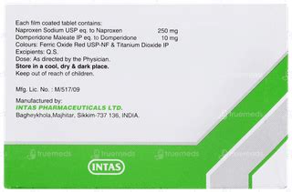 Napra D 250 Tablet – Migraine Relief Medicine