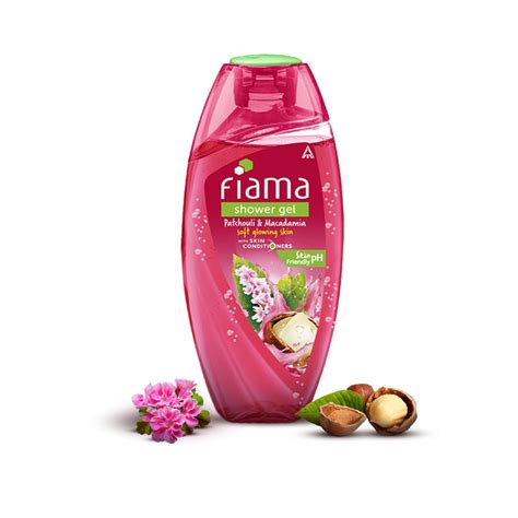 Fiama Body Wash Shower Gel Patchouli & Macadamia, 250ml, Body Wash for ...