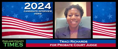 Candidate Interview: Traci Richards for Oakland County Probate Court ...