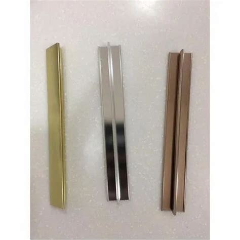 Stainless Steel T Profile - Stainless Steel Glass Fixing Profile, Gold ...