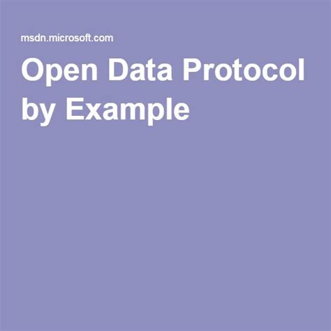 Image result for Open Data Protocol Examples