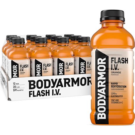 Amazon.com: BODYARMOR Flash I.V. Electrolyte Beverage, Orange ...