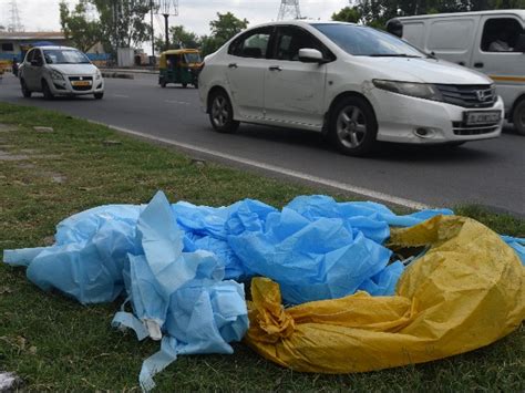 PPE Kits Discarded In The Open