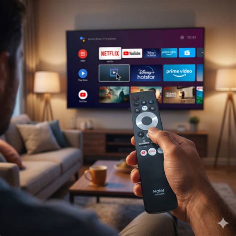 Haier Smart TV Remote – Voice Control, Disney+ Hotstar Netflix | ₹1,899 ...