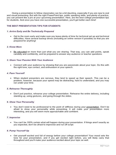 Image result for Student Presentation Tips
