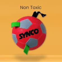 Buy Synco Dog Ball Red with Green Holding Loops for Your Dog(Size3 ...