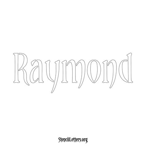 Raymond Free Printable Family Name Stencils with 6 Unique Typography ...