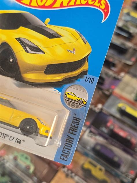 Hot Wheels Chevrolet Corvette C7 Z06 - Yellow Color - Buy At Kinder Logs