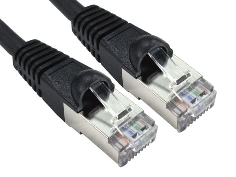 RS PRO | RS PRO, 500mm Cat6a, Black RJ45 to Male RJ45 Male, S/FTP ...