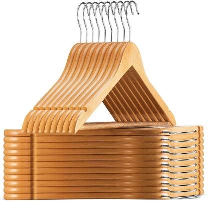 DD RETAIL Wooden Shirt Pack of 24 Hangers For Shirt Price in India ...