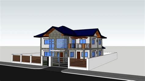 Image result for Rectangular Building 2D and 3D Model