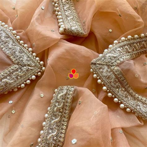 Bridal Glowing Gold Sequin Organza Embroidered Dupatta – anokherang