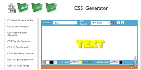 CSS Code Generator 的图像结果