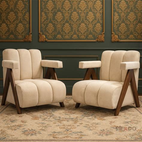 MALENA Relax Chair – Set of 2 Chairs with Fabric Upholstery