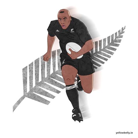 Jonah Lomu, New Zealand, All Blacks, Rugby, Sport, Illustration, Poster