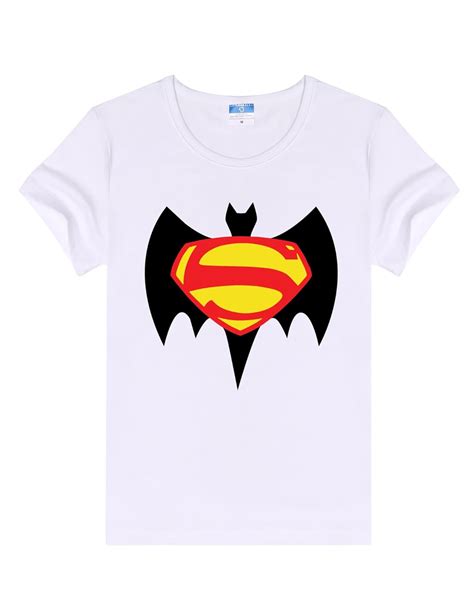 Buy MYEDO Custom Apparel Superman and Batman Womens Short Sleeve Shirt ...