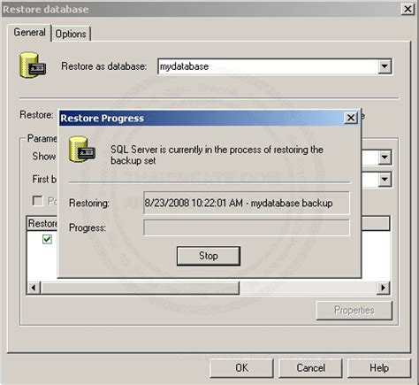 SQL Server Restore Table 的图像结果