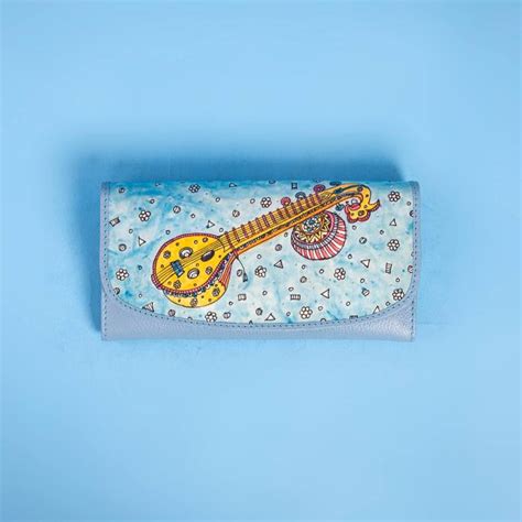 Buy Veena Art Blue Flap Women's Wallet - The Indian Raga Collection ...