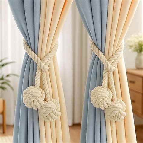Buy JAZLOG (Pack Of 02) Macrame Cotton DIY Window Modern Curtain ...