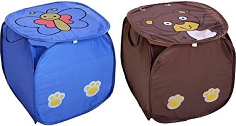 Kuber Industries 2 Piece Rexine Laundry Organiser (LMESH19 ...