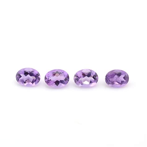 Amethyst Oval faceted 6x8mm