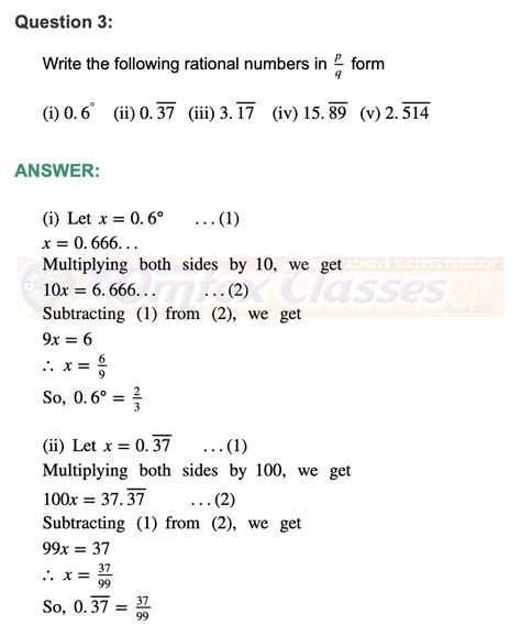 Education: Chapter 2 - Real Numbers Mathematics Part I Solutions for ...