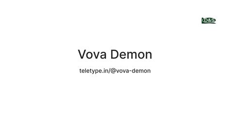Vova Demon — Teletype