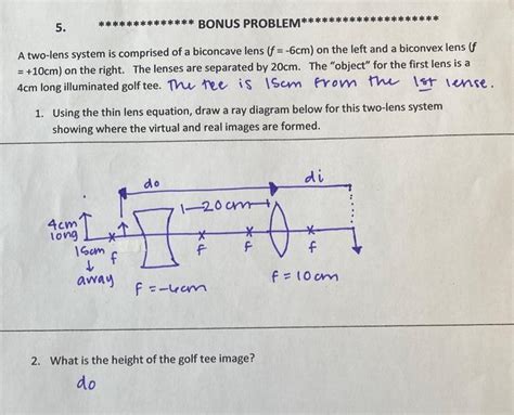 Two Lens Systems Physics 的图像结果