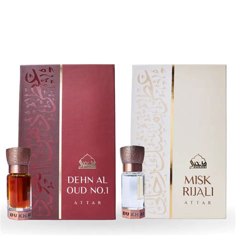 Luxurious Dehn Al Oud & Misk Rijali Attar Oils for Unisex Experience l ...
