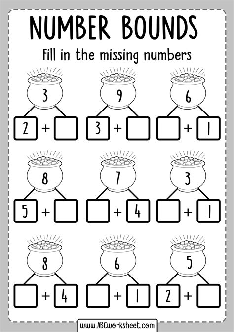 Number Bond Worksheets