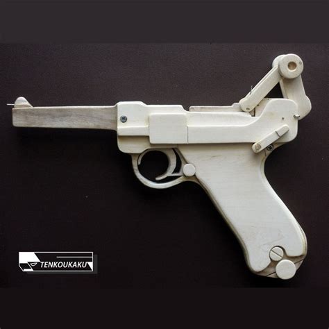 ブローバックする輪ゴム銃・ルガータイプ（下図）商品説明確認！ | ブローバックする輪ゴム銃製作解説書