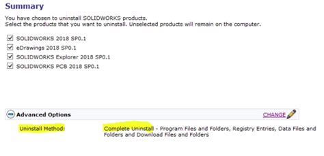 Clean SolidWorks Removal 的图像结果