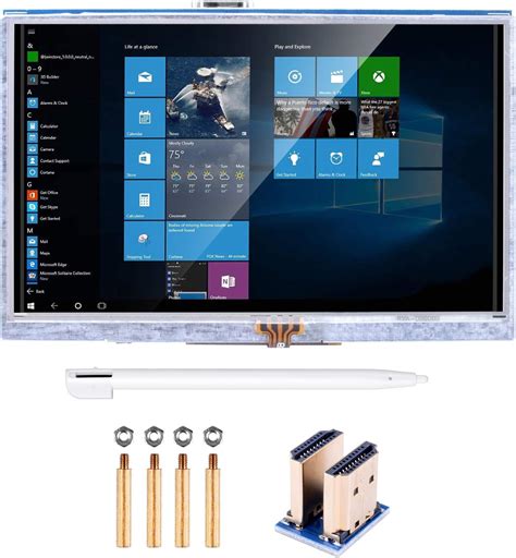 Buy kuman 5 inch Resistive Touch Screen 800x480 HDMI TFT LCD Display ...