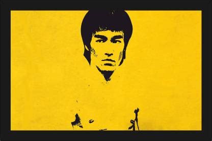 Bruce Lee Motivational Poster with A4 Size Frame F-148 Paper Print ...