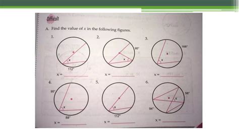 Incribed angles of a circle | PPTX | Physics | Science