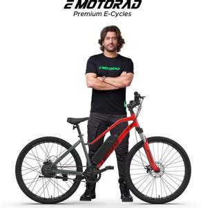 EMotorad X2 Red 27.5 inches Single Speed Lithium-ion (Li-ion) Electric ...
