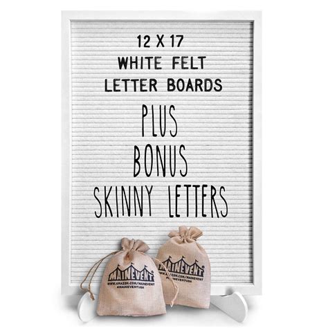 Snapklik.com : Letter Board Sign Skinny Felt Board Letters 12x17, Felt ...