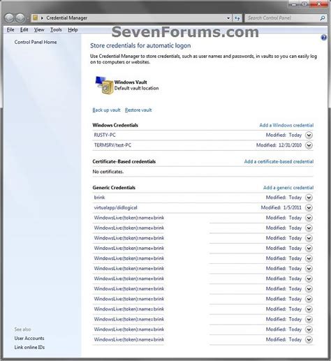 Image result for How to Use Credential Manager