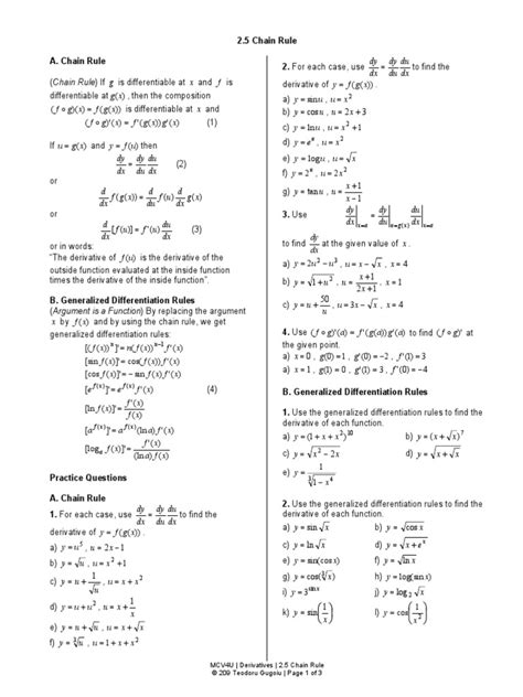 Chain Rule Examples PDF 的图像结果