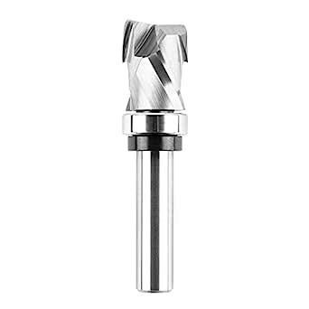 SpeTool Bottom Bearing Compression Spiral Flush Trim Router Bit 1/4 ...