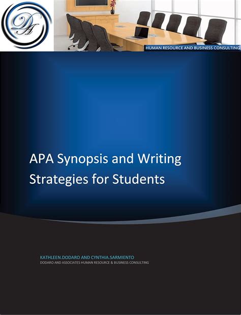 APA Synopsis and Writing Strategies for Students eBook : Dodaro ...
