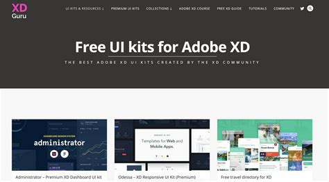 Adobe XD UI Kit: Embrace Free Resources and Premium Designs | Squidly.ink