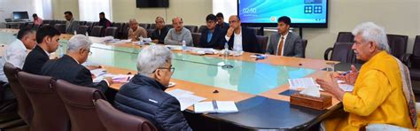 LG J&K reviews progress of Transit Accommodations for PM Package Employees