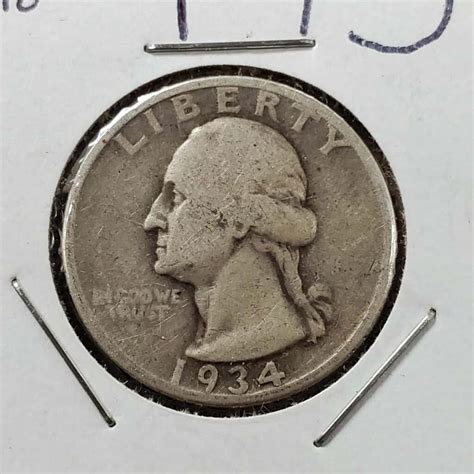 1934 Quarter Value: are “D”, No mint mark worth money?