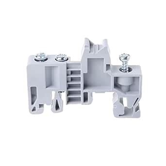 10 Pcs E/UK DIN Rail Terminal Blocks End Stopper Bracket Fit for 35mm ...